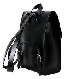 Leather Backpack Mod 120 Cuoio Black