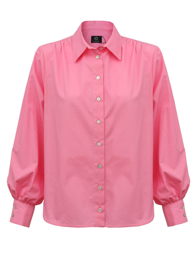 Noel Button-Up Shirt Pink