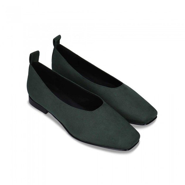 Melita Vegan Ballerina Flats Green