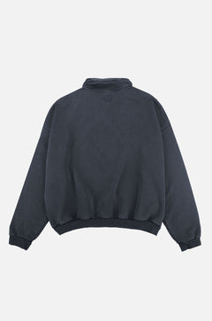 The Super Heavy Oversized Quarter Zip Sweater Total Eclipse