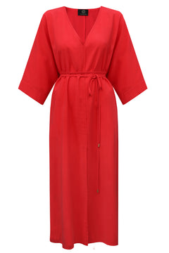 Mathilde Kimono Dress Red