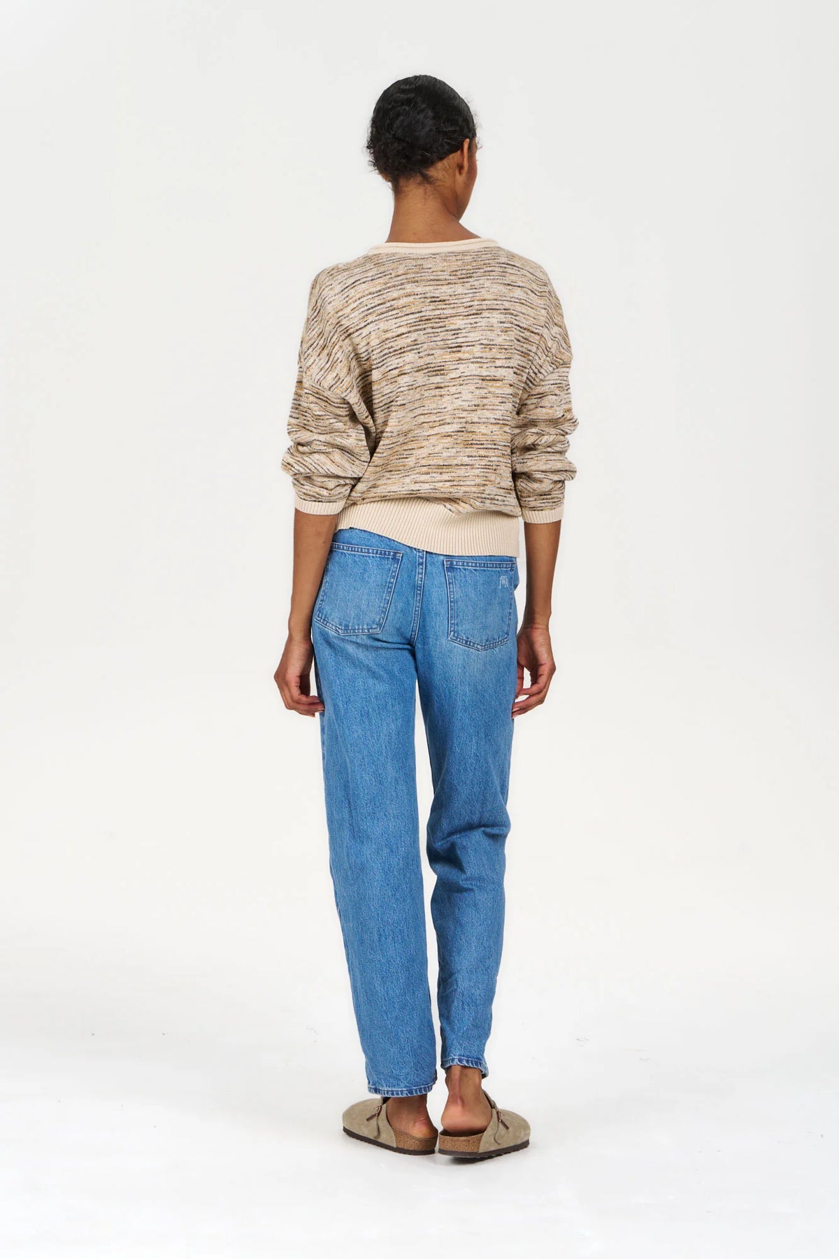 Komodo Chloe multicolor organic cotton sweater, back view