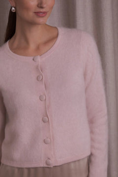 Close-up of cashmere knit texture