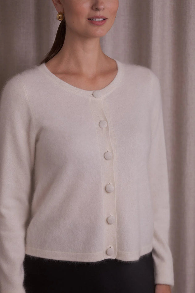 Close-up of cashmere knit texture