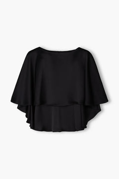 Original Story black satin cape, back detail