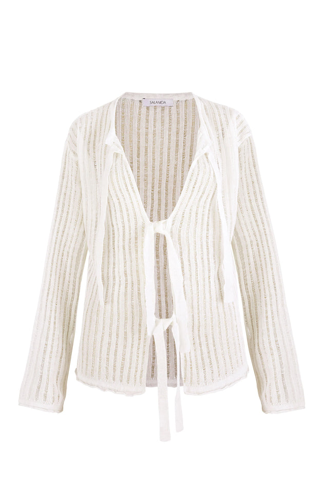 Salanida cardigan, back view