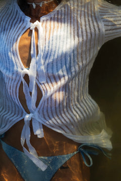 Salanida cardigan, full outfit view