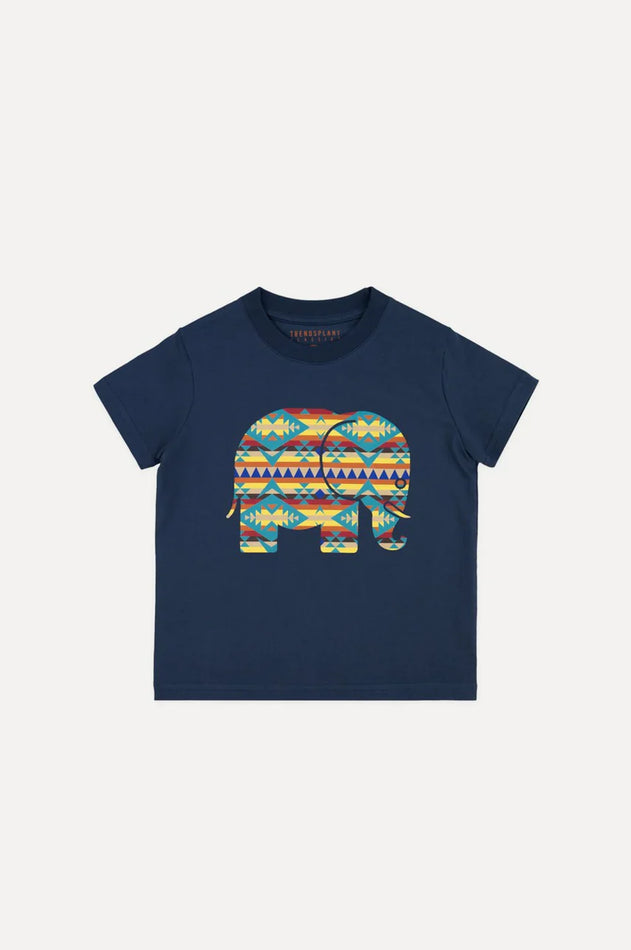Kid's Navajo T-Shirt Trendsplant Blue