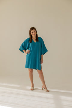 Thilde Kimono Mekko Turkoosi