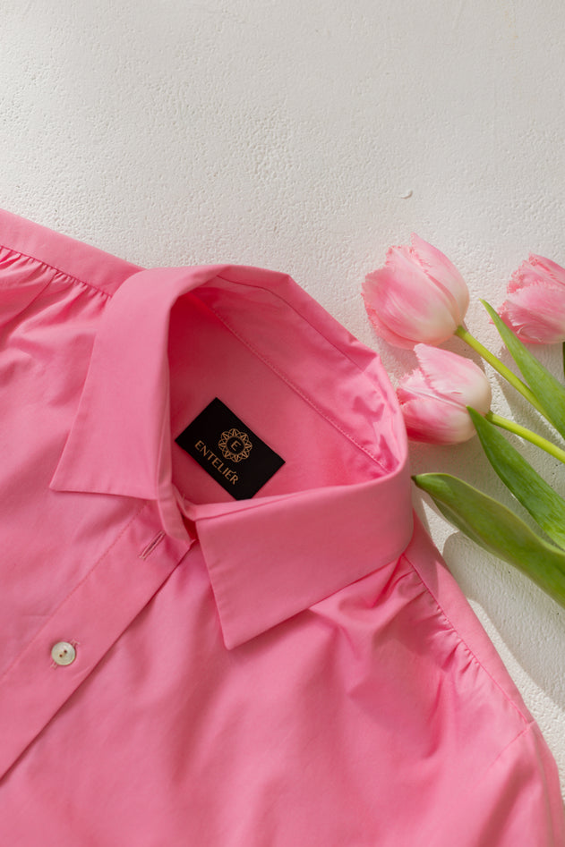 Noel Button-Up Shirt Pink