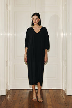 Mathilde Kimono Dress Black