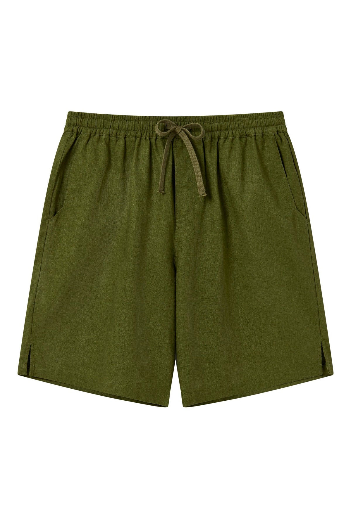 Jerry Linen/Cotton Shorts Khaki