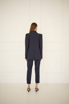 Double-Breasted Blazer Navy Blue