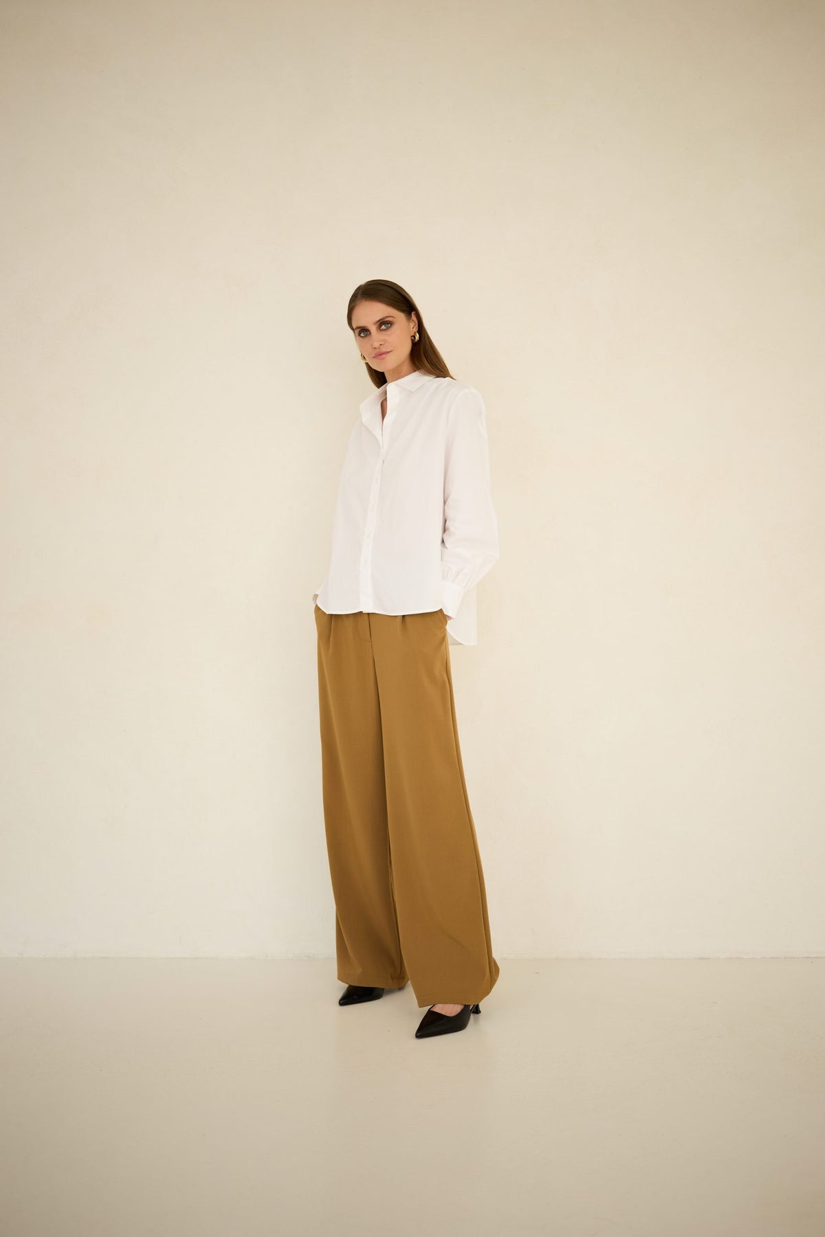 Noel Button-up Shirt White