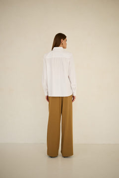 Noel Button-up Shirt White