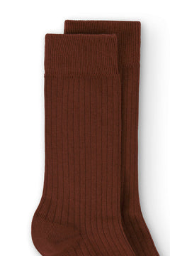 Kids' Ribbed Crew Socks Mars Red