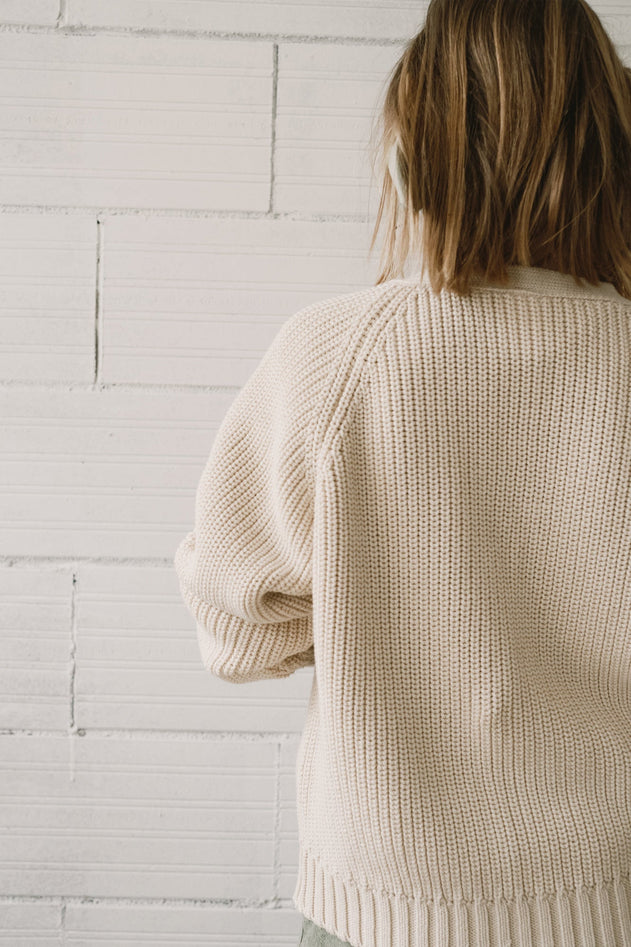 Giova Lasten Puuvillaneuletakki Beige