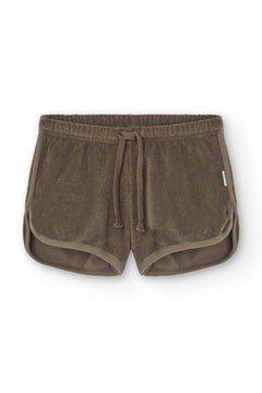 Kid's Huali Terry Shorts Brown