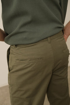Men's Hans Linen Blend Bermuda Shorts Green