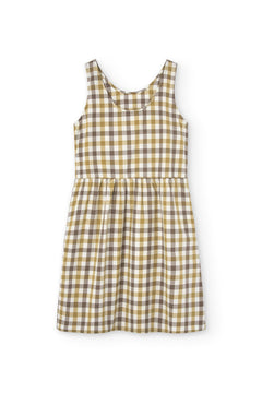 Hazel Strap Dress Yellow Vichy