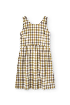 Hazel Strap Dress Yellow Vichy