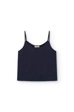 Heloise Tencel Tank Top Navy Blue