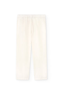 Henna Oversized Linen Blend Pants In White