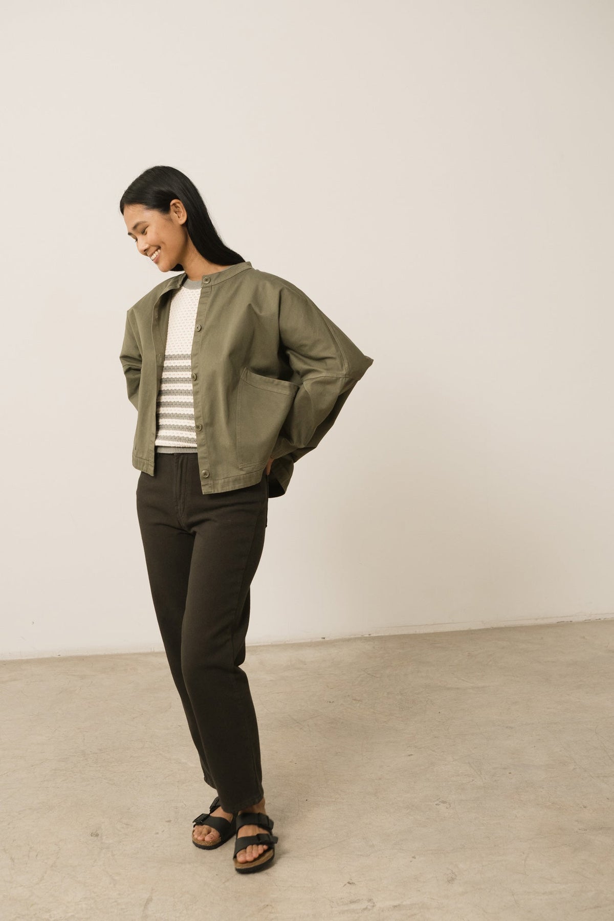 Henny Organic Cotton Jacket Green