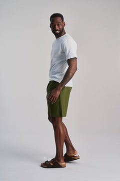 Jerry Linen/Cotton Shorts Khaki
