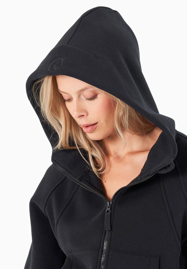 Joddy Zip-Hoodie Black