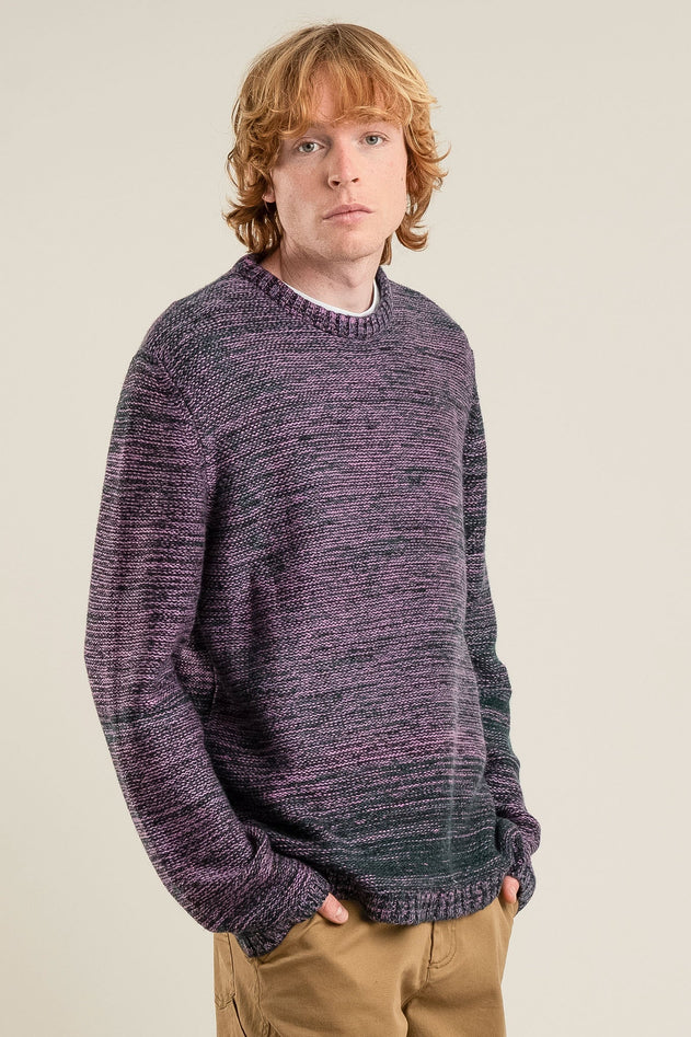 Fuchsia merino wool top, front view