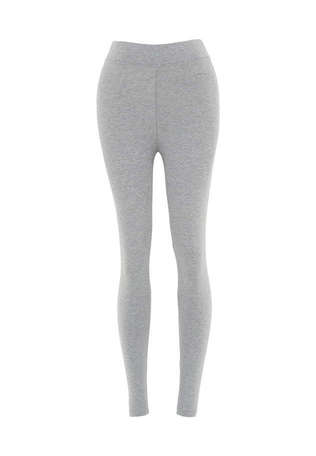 Leila Organic Cotton Leggings Dark Grey Melange