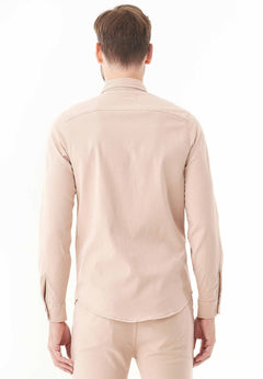 Miesten Kauluspaita Beige