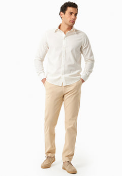 Miesten Housut Luomupuuvilla Beige