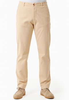 Miesten Housut Luomupuuvilla Beige