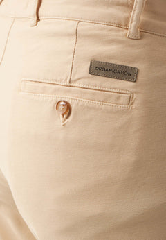 Miesten Housut Luomupuuvilla Beige