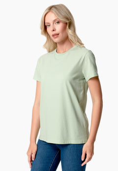 Tennur Women's Basic Round Neck T-Shirt Foam Green