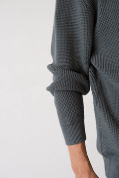 Men's Tam Organic Cotton Sweater Hydrangea blue