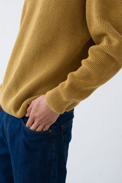 Men's Tam Organic Cotton Sweater Mustard