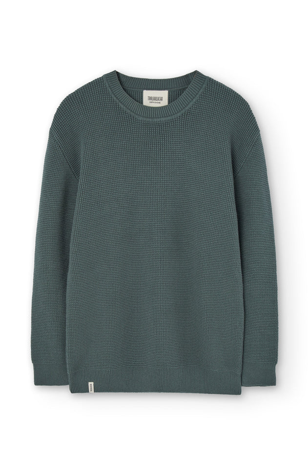 Men's Tam Organic Cotton Sweater Hydrangea blue