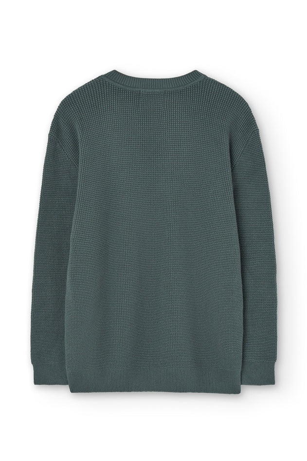 Men's Tam Organic Cotton Sweater Hydrangea blue