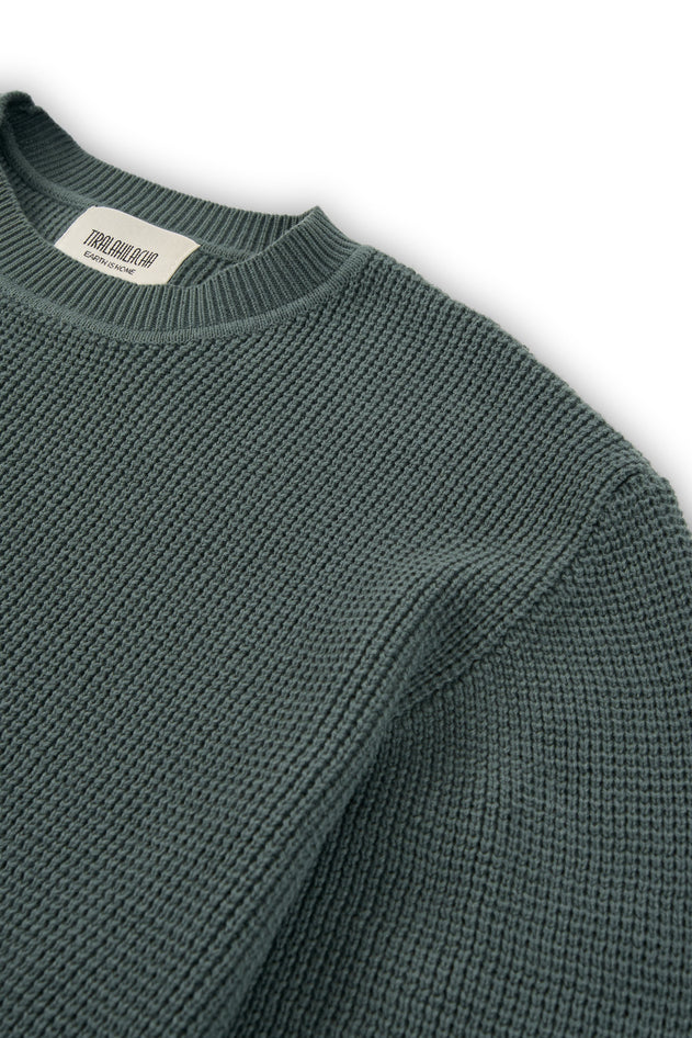 Men's Tam Organic Cotton Sweater Hydrangea blue
