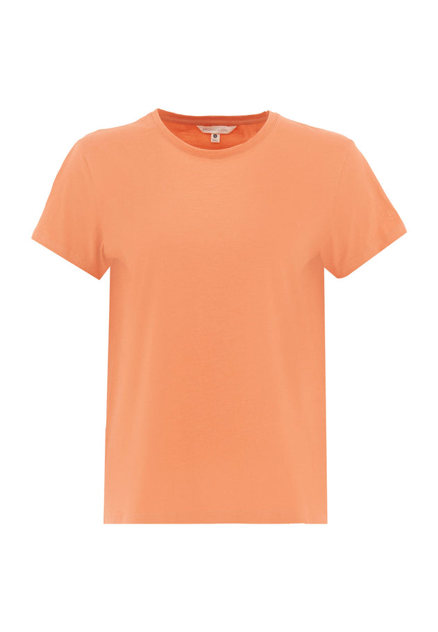 Women's Basic Round Neck T-Shirt Dusty Orange