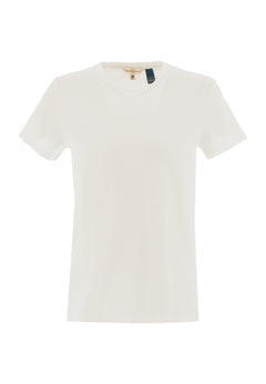 Women's Basic Round Neck T-Shirt Off White