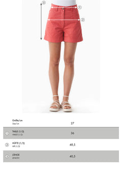 Organication size chart WCASUAL070