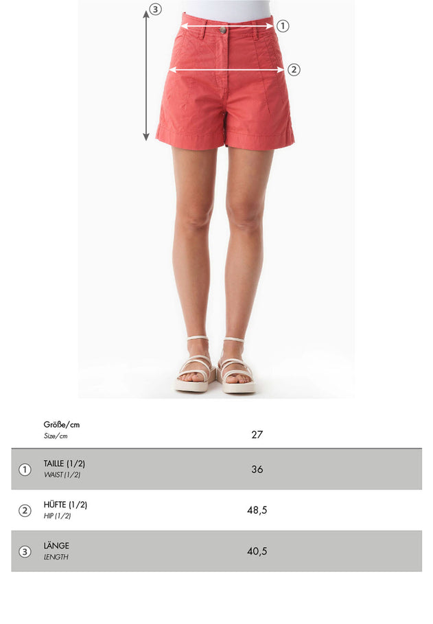 Organication size chart WCASUAL070