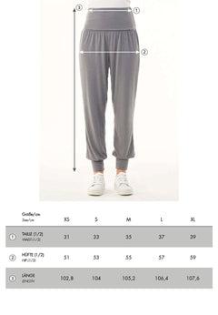 Organication size chart WOR13363