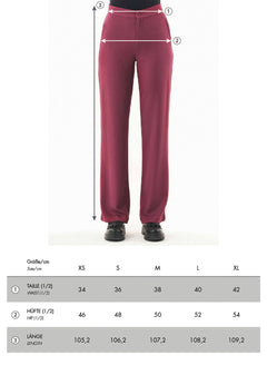 Organication size chart WOR14439