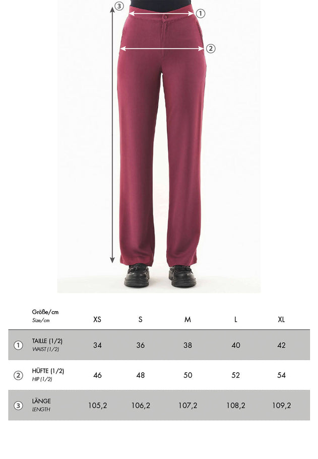 Organication size chart WOR14439