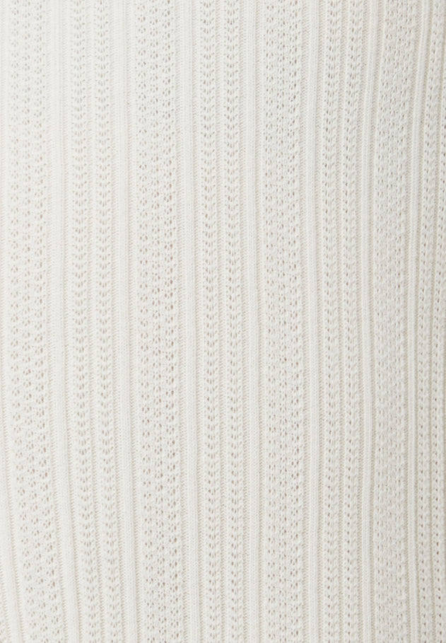 Jacquard Housut Luonnonvalkoinen